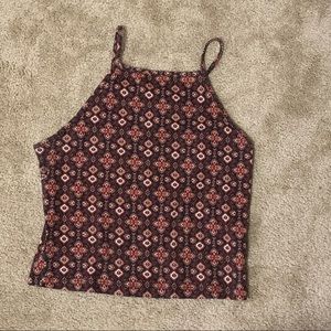 Garage halter crop top